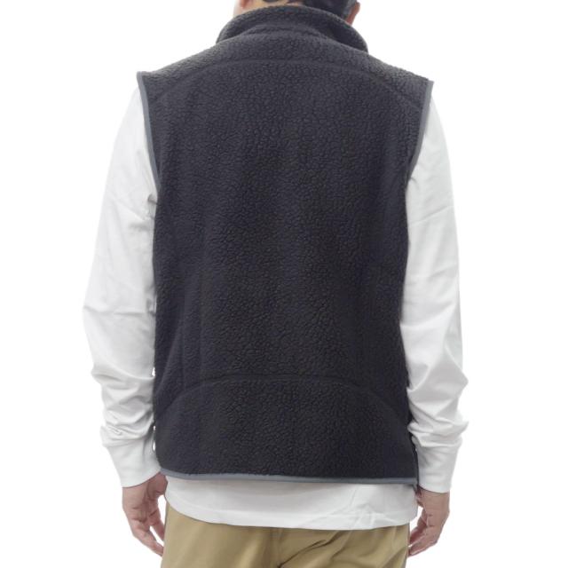 PATAGONIA パタゴニア フリース メンズ ベスト フリースベスト 22821 / M’S RETRO PILE VEST（メンズ レトロパイルベスト）BFO ブラック 定番人気商品_3