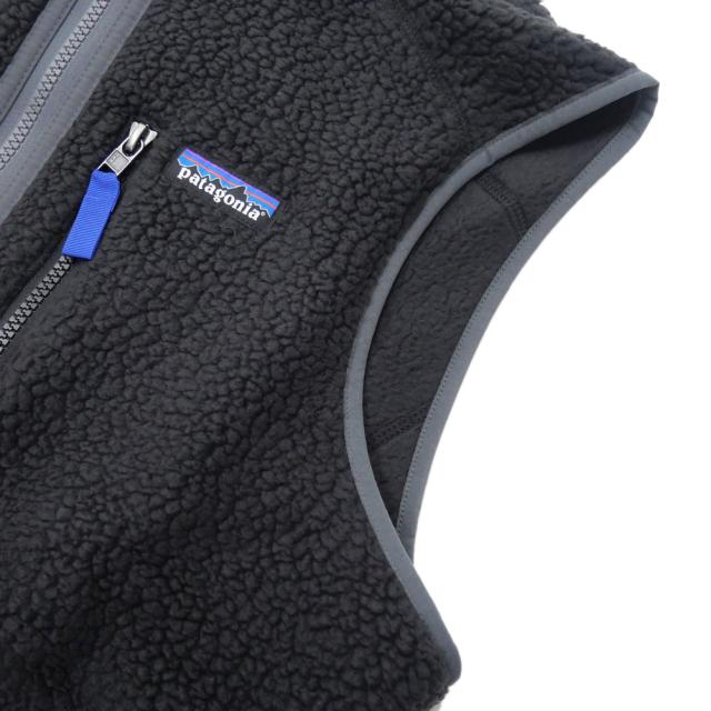 PATAGONIA パタゴニア フリース メンズ ベスト フリースベスト 22821 / M’S RETRO PILE VEST（メンズ レトロパイルベスト）BFO ブラック 定番人気商品_6