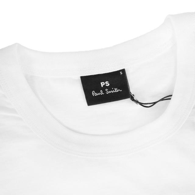 PS PAUL SMITH ポールスミス Tシャツ メンズ クルーネックTシャツ 半袖 綿100％ M2R 220X VP5586 ホワイト 2026春夏新作_5
