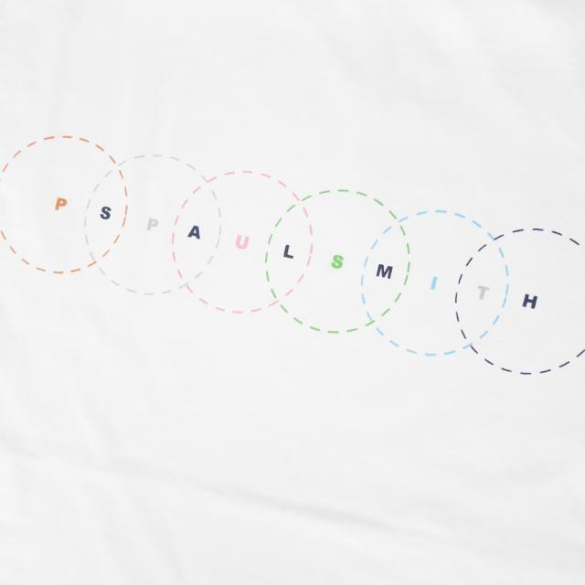 PS PAUL SMITH ポールスミス Tシャツ メンズ クルーネックTシャツ 半袖 綿100％ M2R 220X VP5586 ホワイト 2026春夏新作_6