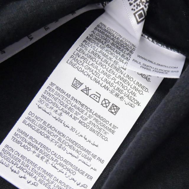PS PAUL SMITH ポールスミス Tシャツ メンズ クルーネックTシャツ 半袖 トップス M2R 726Z VP5766 ブラック 2026春夏新作_9