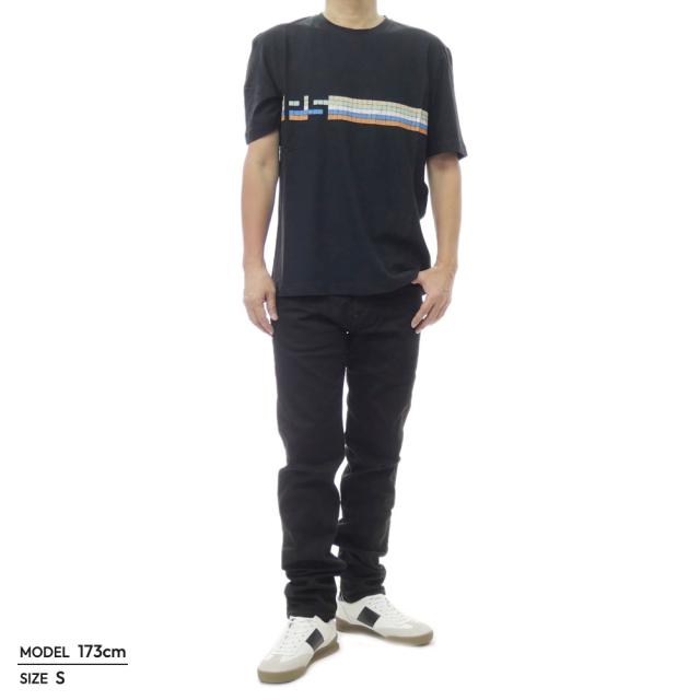 PS PAUL SMITH ポールスミス Tシャツ メンズ クルーネックTシャツ 半袖 トップス M2R 726Z VP5766 ブラック 2026春夏新作_1