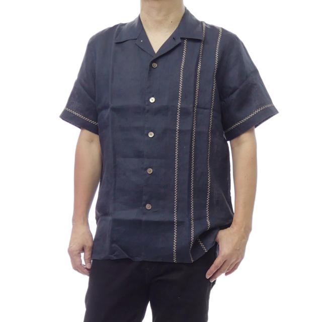 PS PAUL SMITH ポールスミス メンズ カジュアルシャツ 半袖 M2R 695UE V22649 ネイビー 2026春夏新作