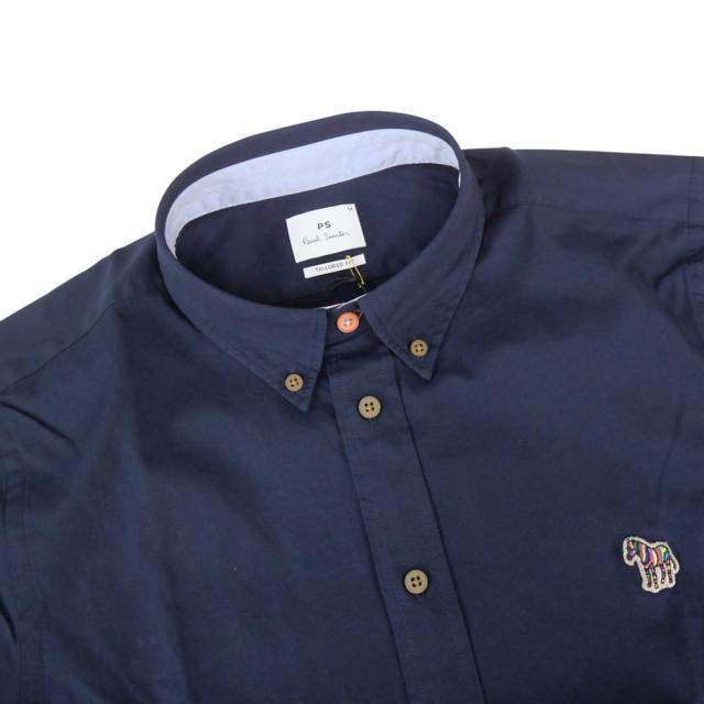 PS PAUL SMITH ポールスミス メンズ カジュアルシャツ M2R 599R PZEBRA ネイビー 定番人気商品_5