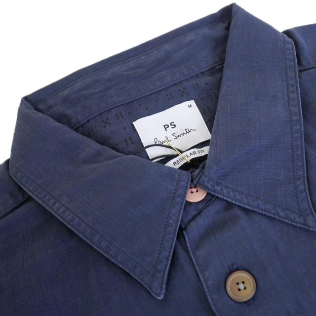 PS PAUL SMITH ポールスミス メンズ カジュアルシャツ M2R 687UT V22383 ネイビー 2026春夏新作_5