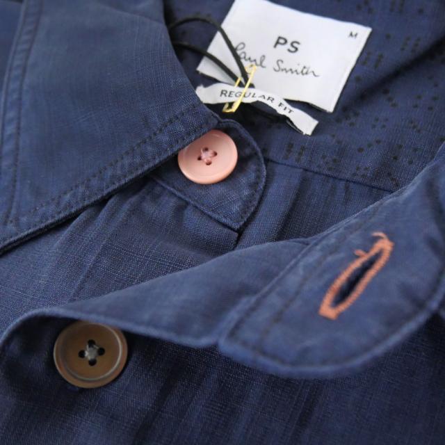 PS PAUL SMITH ポールスミス メンズ カジュアルシャツ M2R 687UT V22383 ネイビー 2026春夏新作_6