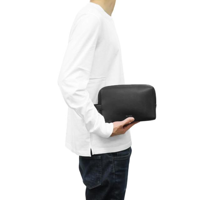 PAUL SMITH ポールスミス バッグ メンズ セカンドバッグ M1A 8019 BSGRAI ブラック 定番人気商品_1