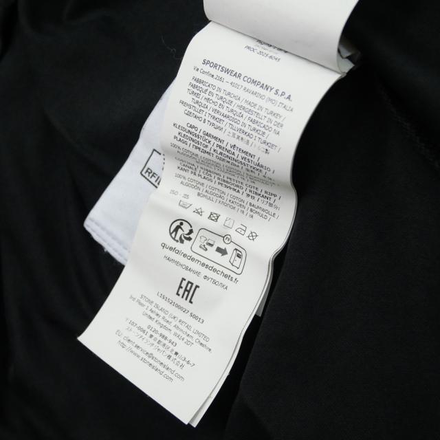 STONE ISLAND ストーンアイランド Tシャツ メンズ クルーネックTシャツ 半袖 綿100％ 2100027 ブラック 2026春夏新作_9