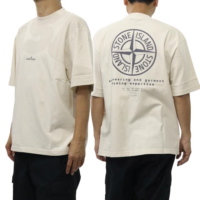 STONE ISLAND ストーンアイランド メンズクルーネックTシャツ 2100002 S0365 アイボリー 2026春夏新作