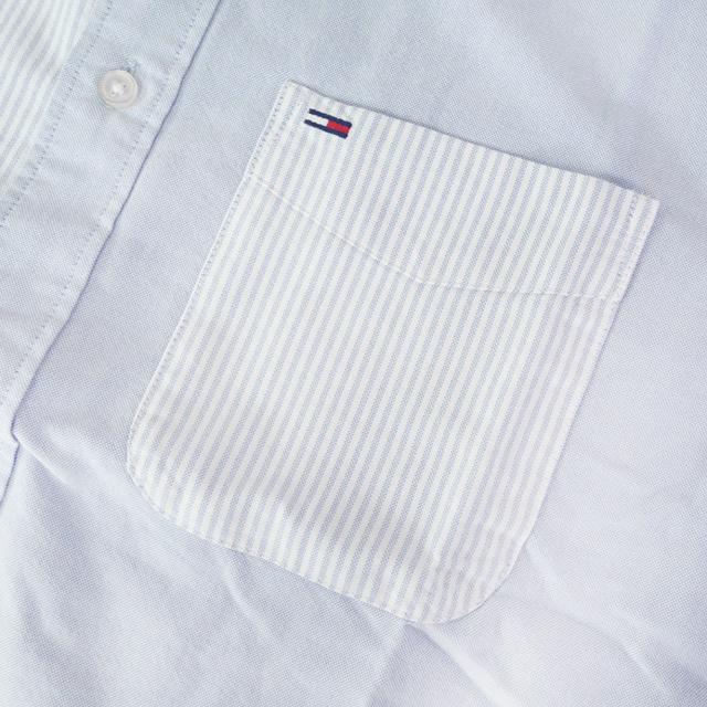 TOMMY JEANS トミージーンズ トミーヒルフィガー メンズ カジュアルシャツ 長袖 綿100％ DM22776 ブルー系マルチカラー 2026春夏新作_6