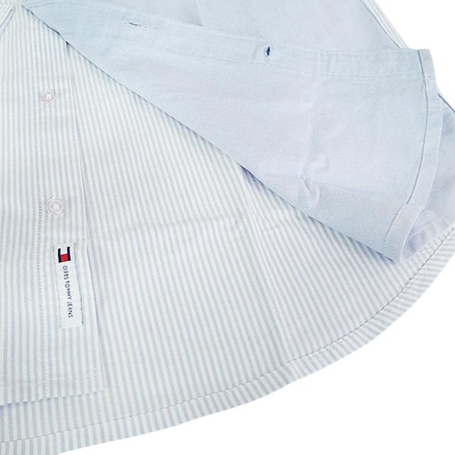 TOMMY JEANS トミージーンズ トミーヒルフィガー メンズ カジュアルシャツ 長袖 綿100％ DM22776 ブルー系マルチカラー 2026春夏新作_8
