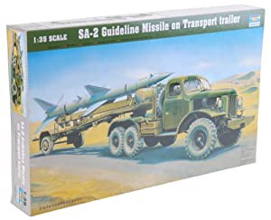 トランペッター 1/35 SA-2誘導ミサイル/輸送車 プラモデル(中古品)