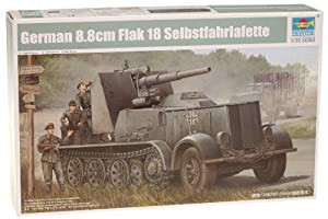 トランペッター 1/35 ドイツ軍 12tハーフトラック 88mmFlak18自走砲 “ナーゲルリング