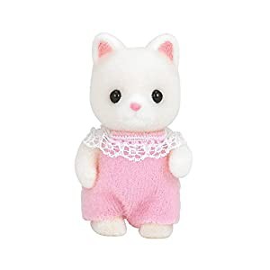 シルバニアファミリー 人形 【シルクネコの赤ちゃん】 ニ-89(中古品)