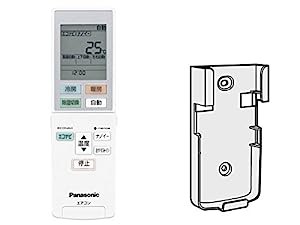 ACRA75C00590X パナソニック Panasonic エアコン リモコン（リモコンホルダー付き）(中古品)