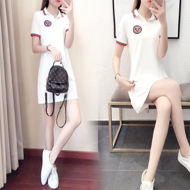 半袖 襟付き スポーツ ウェア ワンピース スカート テニス ゴルフ M Xl レディース 春夏 フンワリ 可愛い カジュアル 競技用 練習着 ワの通販はau Pay マーケット ユニストーリー