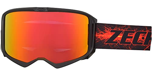 ZECK （ゼック） スノーゴーグル ゴーグル LZ-18J アジアンフィット マットブラック スノーボード スキー ダブルレンズ 平面レンズ