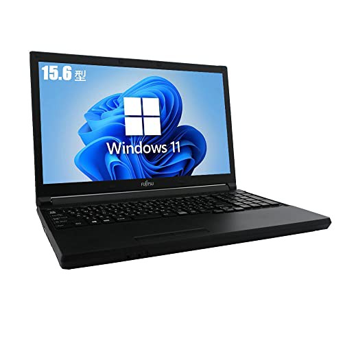 「中古」ノートパソコン 富士通 おまかせノートPC 中古 Office 2019/Windows11搭載/15.6インチ液晶/DVDドライブ/HDMI/WIFI/メモリ4GB (SS