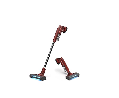 レイコップ UVコードレス掃除機 RGN-300JPRD 強力吸引 UV除菌 HEPAフィルター ダストセンサー搭載 布団クリーナー付きスティッククリーナー 最長31分使用 1.7kg 軽量 充電式クリーナー 静音 小型 車載用/家庭用