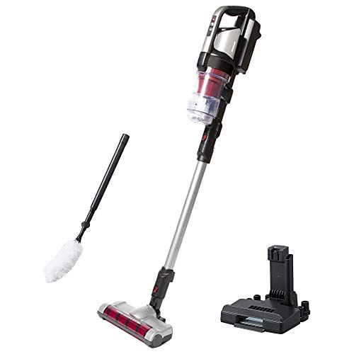 アイリスオーヤマ 掃除機 コードレス ハンディ サイクロン スティッククリーナー 軽量 自走式パワーヘッド 最大使用50分 バッテリー長持ち 静電モップ SCD-131P