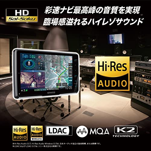 ケンウッド カーナビ 彩速 7インチ MDV-M809HD スマートフォンの