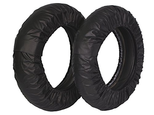 Rise 12インチ タイヤ保護カバー(まもる君)ブラック 前後セット アクリルカラーコーティング(UVカット・撥水・防水加工) クルッと巻いてピタッの簡単装着の通販は 5,695円