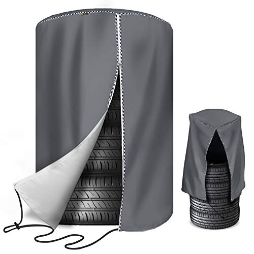 Mr.You タイヤカバー 屋外 防水 420D 厚手 幅84×高さ120cm 軽自動車用 タイヤ収納 保管 UVカット 防埃 防雨 丈夫（16/17/18/19インチ） 5,100円