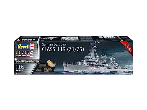 ドイツレベル 1/144 ドイツ軍 駆逐艦クラス119(Z1/Z5) プラモデル 05179 成型色