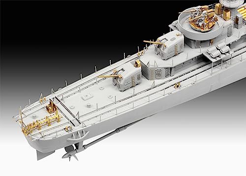 ドイツレベル 1/144 ドイツ軍 駆逐艦クラス119(Z1/Z5) プラモデル 05179 成型色