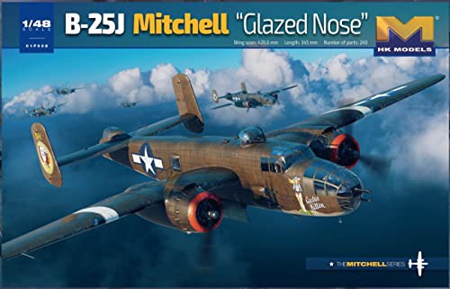 HKモデル 1/48 アメリカ軍 B-25J ミッチェル グラスノーズ プラモデル 01F008 成型色の通販は