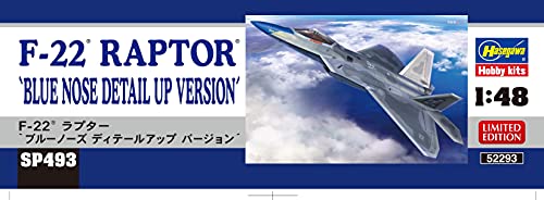 ハセガワ 1/48 アメリカ空軍 F-22 ラプター ブルーノーズ