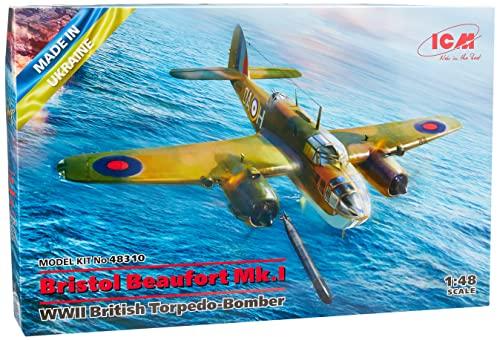 ICM 1/48 第二次世界大戦 イギリス空軍 ブリストルボーフォートMk.I 迎撃機 プラモデル 48310