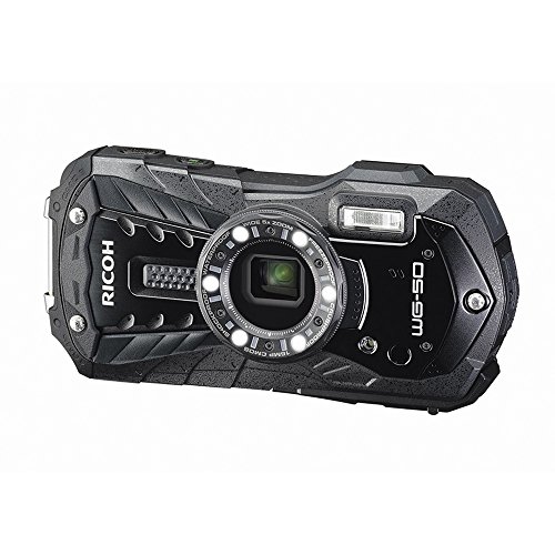 RICOH 防水デジタルカメラ RICOH WG-50 ブラック 防水14m耐ショック1.6 
