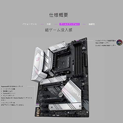 ASUS AMD B550 搭載 Socket AM4 対応 マザーボード ROG STRIX B550-A GAMING 【 ATX 】