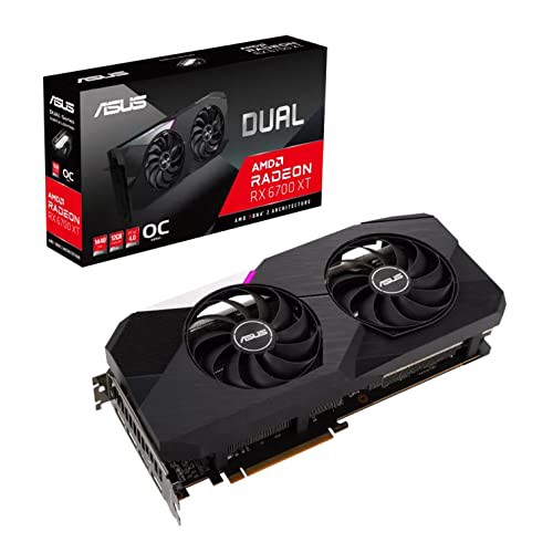 ASUS Dual Radeon RX 6700 XT 搭載ビデオカード OC edition 12GB GDDR6 / DUAL-RX6700XT-O12G black