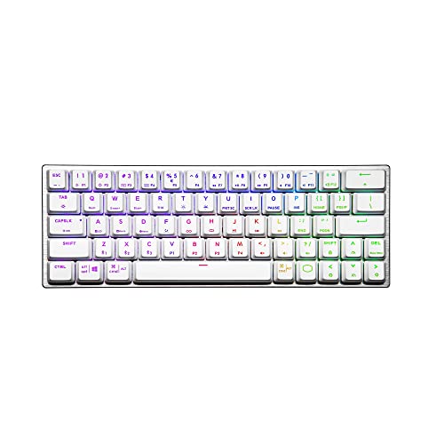CoolerMaster SK622 White 有線/無線 両対応 テンキーレス 赤軸 オンザフライ ミニサイズキーボード SK-622-SKTR1-US KB528 ホワイトの通販は