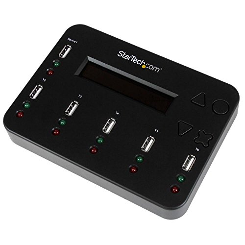 StarTech.com USBメモリ デュプリケーター／1対5／PC不要 スタンドアローン型／コピーモード2種類（1.5 GB /分）／消去モード3種類／LCDディスプレイ／フラッシュ ドライブ、メモリースティック コピー機 USBDU