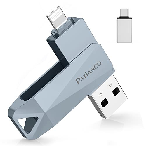 【MFi認証取得 セキュリティ機能付き】iPhone用 USBメモリ 512GB 3in1 フラッシュメモリ lightning/USB/Type-Cコネクタ搭載 写真データ移