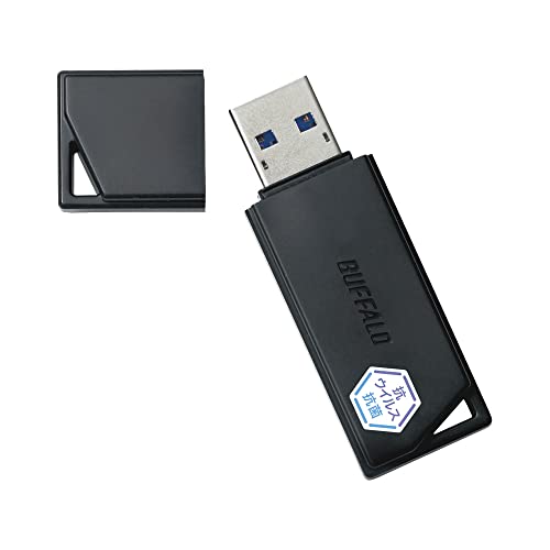 BUFFALO USB3.2(Gen1) 抗ウイルス・抗菌USBメモリ RUF3-KVB128G-B/N