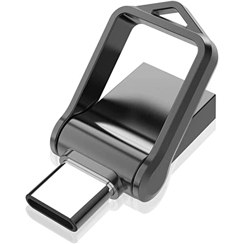 KOOTION USBメモリ128GB Type Cメモリ USB3.0 2in1 OTG デュアルメモリ メモリースティック キーリング付き 金属 防水360度回転デザイン フラッシュドライブ 高速データ転送 スマホ/MacBook/W