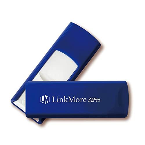 LinkMore USBメモリ 256GB USB3.2 スライド式 (最大読込速度100MB/s)