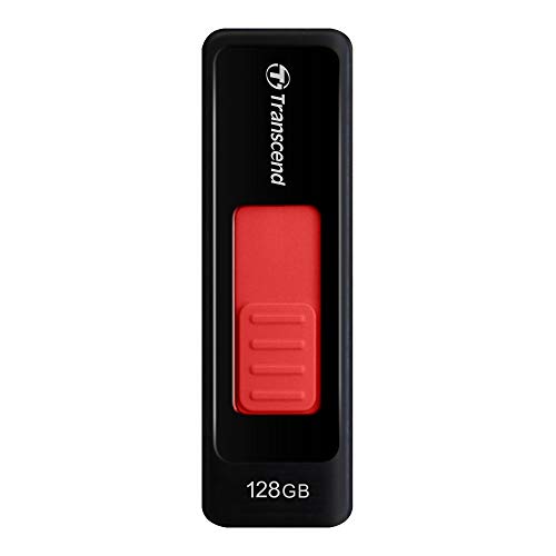 Transcend USBメモリ 128GB USB 3.0 スライド式 ブラック(無期限保証) TS128GJF760