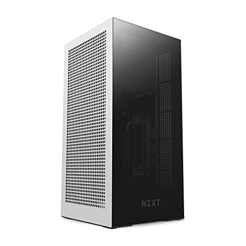 NZXT H1 Mini-ITXケース 750W電源 140mm水冷クーラー PCIe3ライザーカード搭載 (ホワイト)の通販は