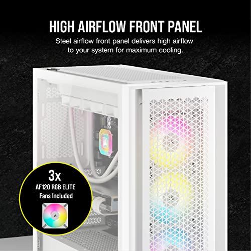 Corsair iCUE 5000D RGB Airflow Mid-Tower True White ミドルタワー型PCケース CC-9011243-WW CS8622_2
