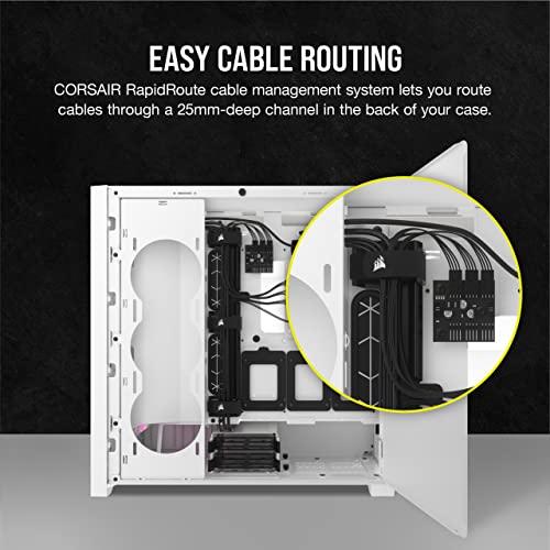 Corsair iCUE 5000D RGB Airflow Mid-Tower True White ミドルタワー型PCケース CC-9011243-WW CS8622_4