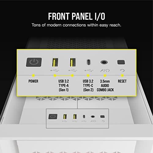 Corsair iCUE 5000D RGB Airflow Mid-Tower True White ミドルタワー型PCケース CC-9011243-WW CS8622_5