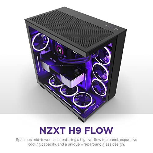 NZXT H9 Flow BlackミドルタワーPCケース　未開封品　正規品 Amazon | NZXT H9 Flow (2025) デュアルチャンバー ミドルタワー