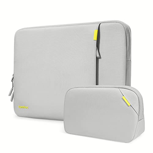 tomtoc 360°保護 パソコンケース 15インチ MacBook Air M2 / 16インチ MacBook Pro M2/M1 Pro/Max 2023-2019対応 耐衝撃 スリーブ ノートPCインナーバッグ ガジェットポーチ