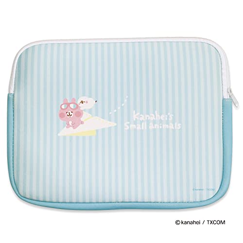 カナヘイ の 小動物 ピスケ & うさぎ PCケース ノートパソコンバッグ タブレットケース スリーブ マルチケース 12インチ (航空管制官（水色）)