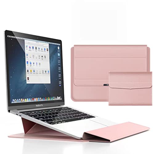 Smorniy 【折り畳み式】ノートパソコン ケース PCスタンド機能 薄型 2022年新型 M2 Macbook Pro/Macbook Air ケース 13 インチ 耐衝撃 撥水 磁石設計 収納袋付き Macbook Air/Pro